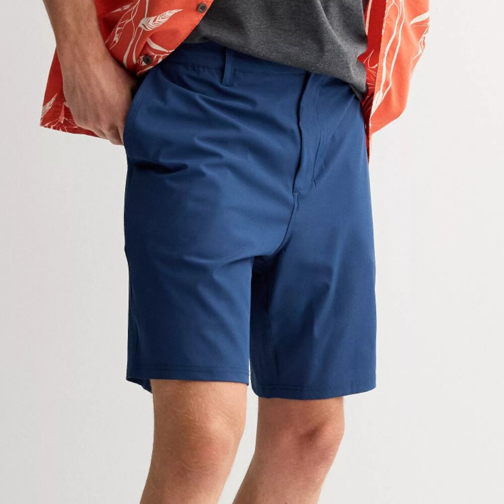 REEF Men's Medford Button Front Shorts Navy Blue Size 29